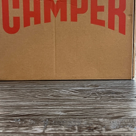 Camper Thelma Tan Sandals with Chunky Heel and Ankle Strap brown sz 37 - Picture 9 of 11